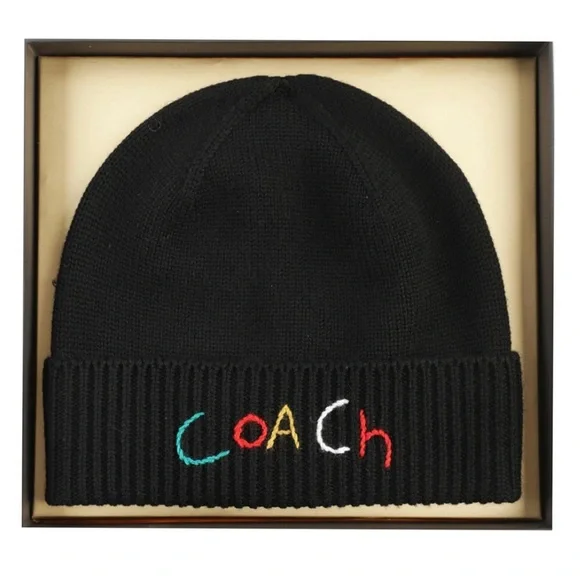 Accessories | Brand New Black Coach Beanie Hat | Poshmark display picture 1